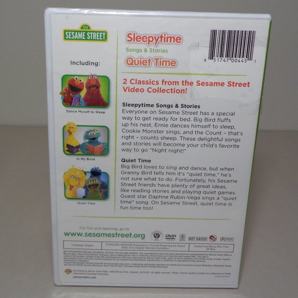 Sesame Street: SLEEPYTIME SONGS & STORIES / QUIET TIME New DVD Double Feature - Picture 3 of 7